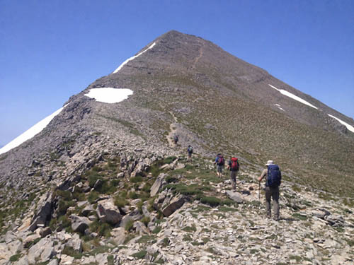 Guided Taygetos summit hiking tour